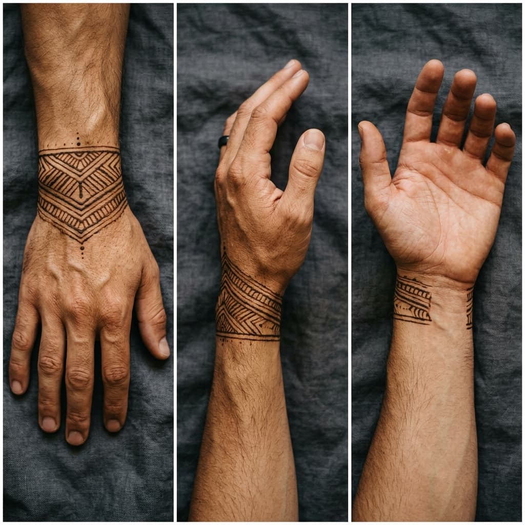 Carousel - groom hand detail, three angles