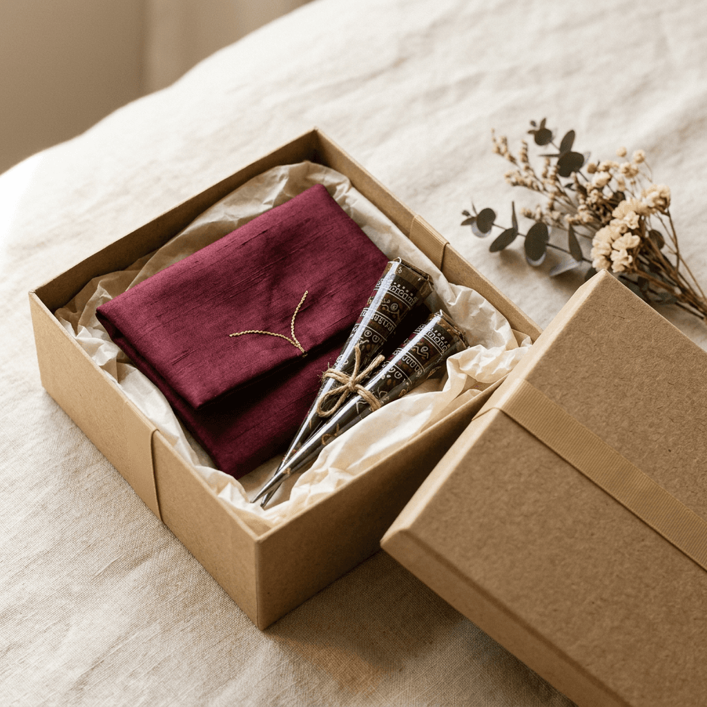 Product — lidded box with silk pouch, 1:1